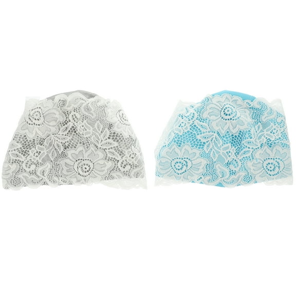 Bathing Caps Swim Hat for 2 Pcs Ladies Lace Swimming Aldult Shower בגד ים נשים Women Pu Women's Miss