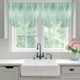 thumbnail image 4 of Green Balloon Curtains for Living Room/French Door, Modern Abstract Art Ombre Striped Tie Up Curtains 63 Inch Length Energy Saving Kitchen Curtains Shades for Windows 42"x63", 4 of 8