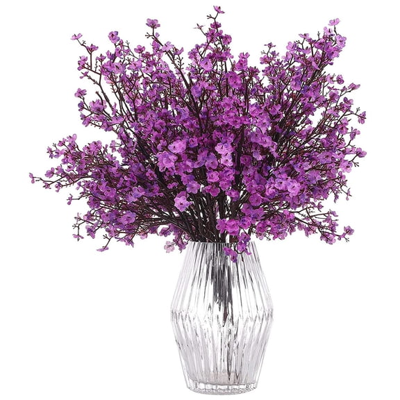 Fake Flower Bouquet Artificial Flowers All Over The Sky Silk Flower Dried Bouquets Wedding Restaurant Decoration Party Wedding.,Purple Household Imitation