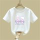 thumbnail image 4 of Blusas y camisas de manga corta con cuello redondo para niños Camiseta de verano de manga corta estampada para niñas Jersey elegante de cuello redondo para niñas Top de algodón para niños, 4 of 6