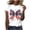 White-tshirts shirts for women, variant on AnuYalue 4th of July Shirt for Womens USA Flag Print Short Sleeve Tshirt Crew Neck T Shirts Ladies Patriotic Tops