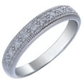 thumbnail image 5 of Vir Jewels 1/4 CTTW Diamond Wedding Band for Women .925 Sterling Silver with Milgrain Round, 5 of 10