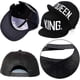 thumbnail image 3 of Letter Baseball Cap,for Couples Embroidered Rapper Cap Letter Print - Pack of 2, black, 3 of 5