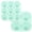 Green：4 & 9 Cavity, variant on Soccer Ice Cube Tray, Football Ice Mold 2 Pack, Silicone 9 Cavity Sphere Ice Ball Maker with Lid for Cocktails, Cold Drinks, Blue