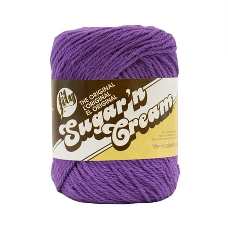 Lily Sugar'n Cream The Original Yarn, Black Currant, 2.5oz(71g), Medium, Cotton