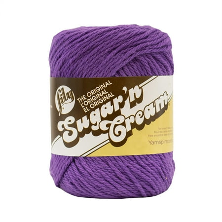 UPC: 0057355364110 | Lily Sugar n Cream The Original Yarn Black Currant 2.5oz(71g) Medium Cotton
