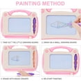 thumbnail image 3 of Magnetic Painting Board, Magnetic Board for Kids, Magnetic Magic Boards, Pink, 3 of 4