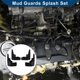 thumbnail image 2 of Guardias de barro Unique Bargains con accesorios de montaje para Mercedes-Benz GLC 300L (con pedales) 2020-2022, guardias de barro delanteras y traseras, 1 juego, 2 of 6