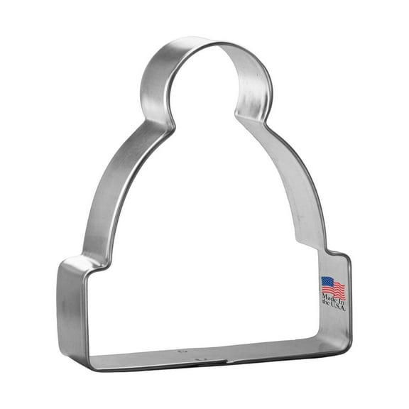 Beanie Hat / Stocking Cap 3.5 in – Made in the USA – Foose Cookie Cutters Tin Plated Steel – Cookie Mold