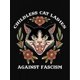 thumbnail image 4 of Childless Cat Ladies Graphic Tee - Polyester & Spandex Blend, Casual Crew Neck Short-Sleeve T-Shirt with Floral Feline Print, All Season Comfort Wear, 4 of 8