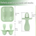 thumbnail image 7 of Silicone Popsicle Molds, Mini Breastmilk Popsicle Molds with Sticks for Baby Teething Relief, Frozen Breast Milk Teether Popsicle Maker Ice Pop Molds for Infant Feeding Spoon, 7 of 7