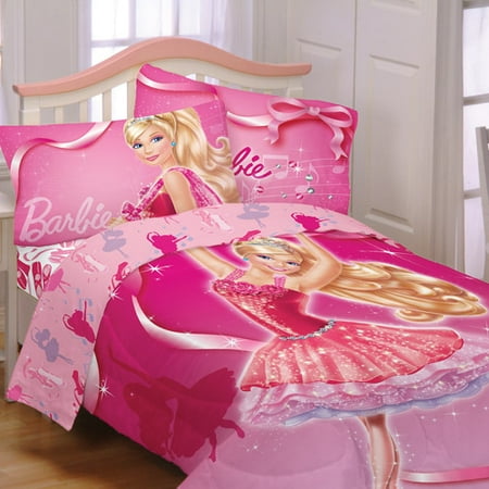 Barbie Ballet Reversible Bedding Comforter - Walmart.com