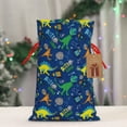 thumbnail image 5 of Pofeuu Dinosaur In Space Print Burlap Bags with Drawstrings Drawstring Gift Bags Pouch Bag for Thankgiving Birthday Party Gift Wrapping Treats and Party Favors-Medium, 5 of 9