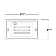 thumbnail image 4 of NICOR Lighting White Horizontal Faceplate for NICOR LED Step Light with Photocell (STP-10-120-WH-PC) (FPHWH-PC), 4 of 6