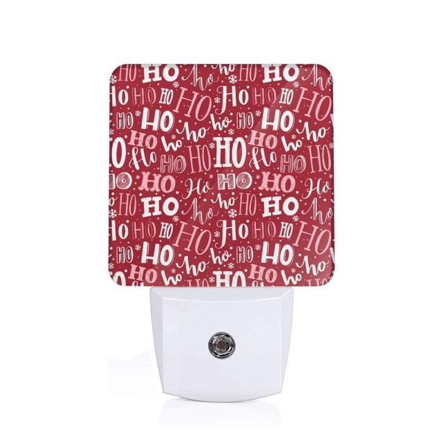Fotbe Ho Funny Christmas Luz Nocturna LED, Luz de Noche con Sensor de Luz Natural de Anochecer a Amanecer, Se Enchufa a la Pared, Blanco Cálido 0.5W-UK