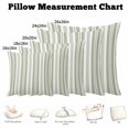 thumbnail image 5 of Throw Pillow Covers, Sage Green Striped 16x16 Pillow Covers for Couch/Sofa/Bed, Modern Farmhouse Geometric Thine Stripes Decorative Square Linen Cushion Pillowcase for Home Decor, 5 of 9