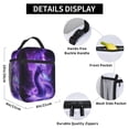 thumbnail image 6 of Halloween Cosmic Purple Dragon Lunch Bag Portable Thermal Lunch Box for Men and Women, 6 of 6