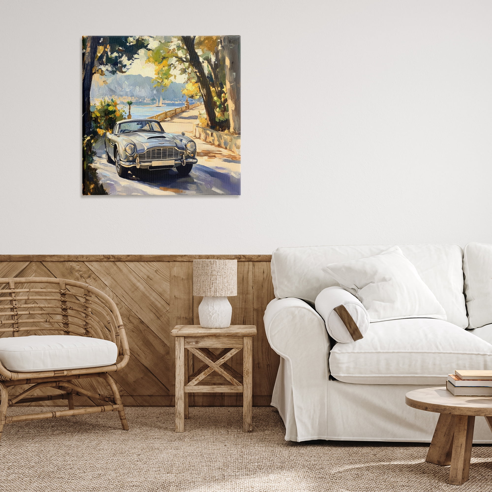 Stupell Industries Classic View of Seaside Drive Canvas Wall Art, design by Creative Studio