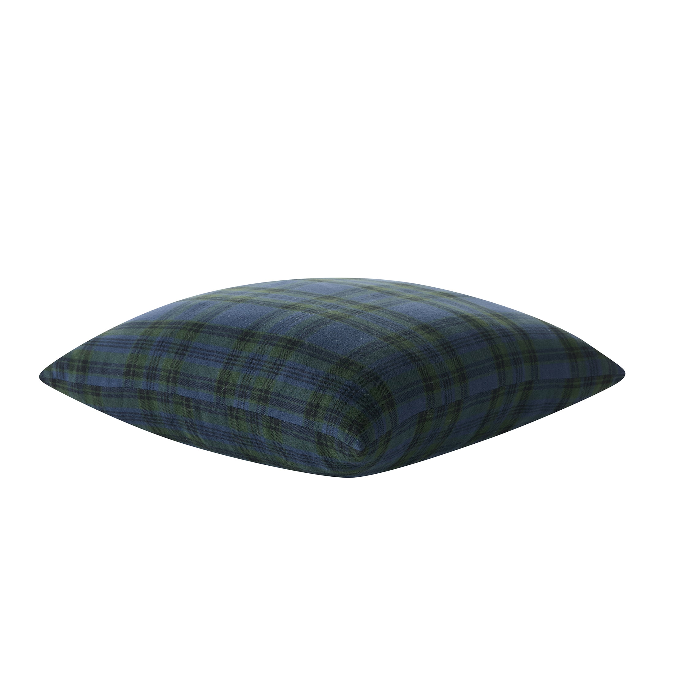 My Texas House 18" x 18" Angie Blue Plaid Decorative Pillow