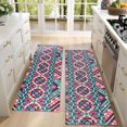 thumbnail image 4 of Kitchen Rugs Sets Of 2,Colorful Geometric Pattern Anti Fatigue Kitchen Mat Rugs Non Slip Washable,Decorative Kitchen Floor Mats for Kitchen,Sink,Laundry,17"X47", 4 of 5