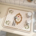 thumbnail image 3 of BUYISI Kitchen Plates Dish Draining Absorbent Dry Mat Pans Washing Up Drying Board Pad F, 3 of 4
