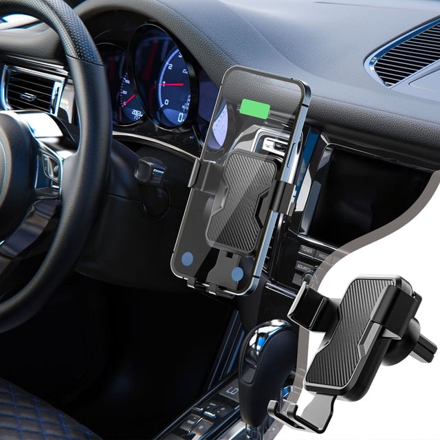 Car Phone Holder, Multi-Functional Air Vent Support Stand, 360° Rotatable or Fixed Car Mount, Stable One-Hand Operation, Navigation and Charging Compatible, Universal Mobile Phone Bracket