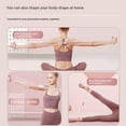 thumbnail image 4 of 8 word tensioner, home fitness elastic band, yoga equipment, open shoulder back stretching device pink, 4 of 7