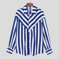 thumbnail image 3 of INCERUN Tops 2024 Moda de estilo americano Nueva camisa de diseño de patrón de rayas para hombres Blusa informal de manga larga para hombre S-5XL, 3 of 5