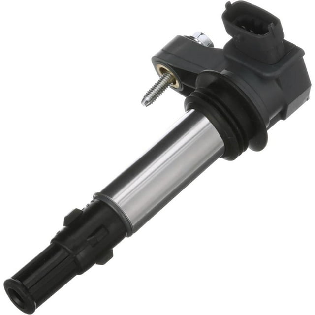 Standard Motor Eng.Management Ignition Coil UF375T T Series; OE Replacement; 12 Volt; Coil On Plug; Electronic Coil Type; 4 Male Blade Terminal; Plug-In Type Female Connector; Black/Chrome