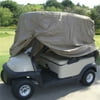 Waterproof 2 Passengers Car Detector Golf Cart Storage Cover UV Resistant For Two Passenger Car Club Car Taupe