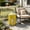 Yellow Corn, variant on Noble House Novelty Carrot Shaped Side Table with Tempered Glass Top & Weatherproof Resin Base, Home Decor, Orange
