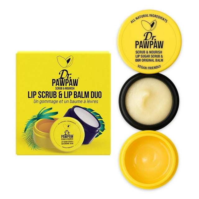 Exfoliante y bálsamo labial Duo Dr. PawPaw Hydrating Vegan 16 ml