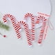 thumbnail image 3 of Decoración De Caña Adorno de bastón de caramelo de hilo a rayas rojas y blancas de 18,5 cm (7,28") para árbol de Navidad, decoración festiva, 8 unidades Rkxzt, 3 of 4