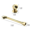 thumbnail image 5 of ZPAQI Brass Air Chuck Set Compressor Inflation Kit 1/4 Closed Ball Air Chuck Dual Head Tire Inflator Tape Pack of 4, 5 of 5