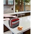 thumbnail image 3 of Black Red Small Toaster Cover 2 Slice, Kitchen Appliance Covers, Garden Floral Stripe Aesthetic Flower Boho Toaster Oven Cover with Loop, Bread Machine Cover Polyester Dust Cover Protection, 3 of 4