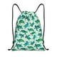 thumbnail image 1 of Fotbe Green Sea Turtle Bolsa Mochila con Cordón Estampada, Bolsa de Gimnasio Deportiva, Bolsa Cinch, Bolsa con Cordón para Hombres y Mujeres-Small, 1 of 6