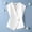 #0263-White, variant on Womens Vest Sleeveless V Neck Solid Irregular Metal Button Waistcoat Slimming Versatile for Office Party