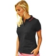 thumbnail image 2 of Asquith & Fox Womens Classic Fit Tipped Polo, 2 of 4