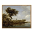 thumbnail image 4 of Drsoum Vintage Coastal Landscape Wall Art 11x14in Natural Framed Classic Retro Seaside Prints Rustic Farmhouse Decorations for Living Room Bedroom, 4 of 6