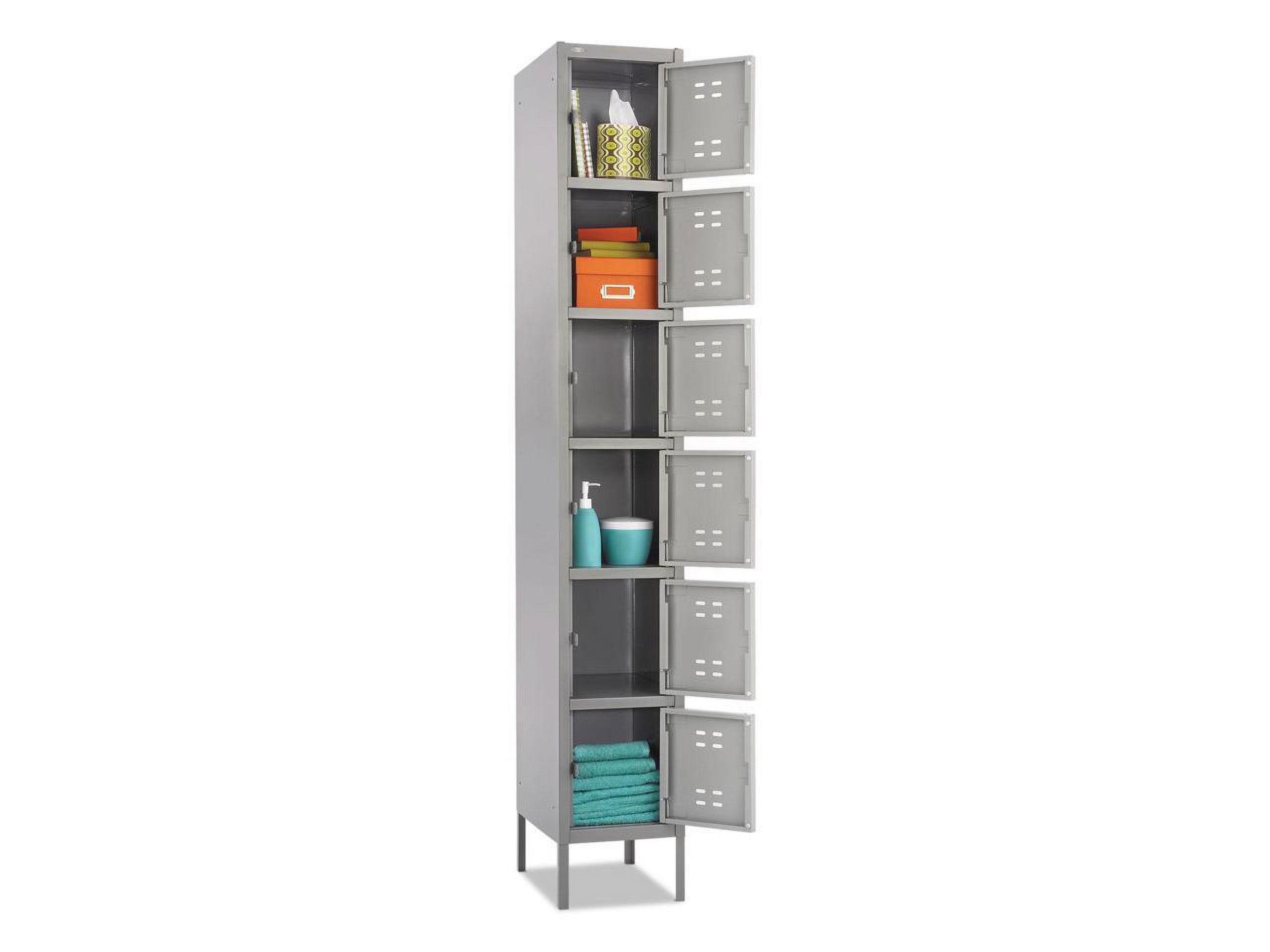 Safco Box Locker, 12w x 18d x 78h, Two-Tone Gray - image 3 of 14