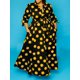thumbnail image 2 of Vestido elegante de talla grande, vestido largo con cinturón y cuello abotonado con estampado de lunares para mujer, 2 of 4