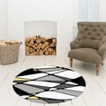 thumbnail image 2 of ZOUSSIQI Non-slip Round Mat Sitting Pad Area Rugs Washable Rug Rotray Chair Mat Bedroom 100cm JU316-143522, 2 of 8