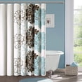 thumbnail image 2 of Home Essence Jane 100% Cotton Sateen Floral Printed Shower Curtain, 2 of 5