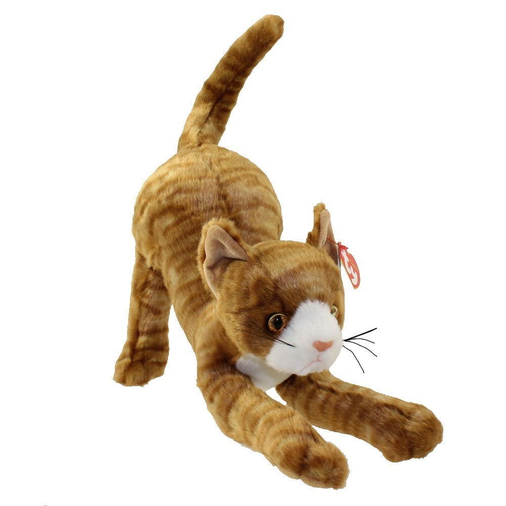 Ty Classic Stretch Beanie Buddy Cat, Ty Large Plush Cat By Ty Brand Ship from US - Walmart.com
