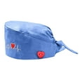 thumbnail image 3 of Unisex Printed Scrub Cap with Button Detail Casual Medical Work Hat, 3 of 4