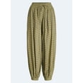 thumbnail image 5 of Scoop Women’s and Women's Plus Eyelet Harem Cotton Pants, Sizes XS-4X, 5 of 5