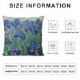 thumbnail image 5 of YINGXI Van Gogh Iris Flower Throw Pillow Cover Case for Couch Sofa Bed Home Decor 20x20in, 5 of 5