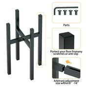 Urban Deco Adjustable Metal Plant Stand Outdoor & Indoor Fits for 8-14 inches Plant Pot Stand Mid Century Modern Planter Pot Holder Corner Plant Stands