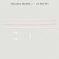 thumbnail image 6 of Exclusive Home Ronaldo 1" Window Curtain Rod and Finial Set, Adjustable 66"-120", Off White, 6 of 8