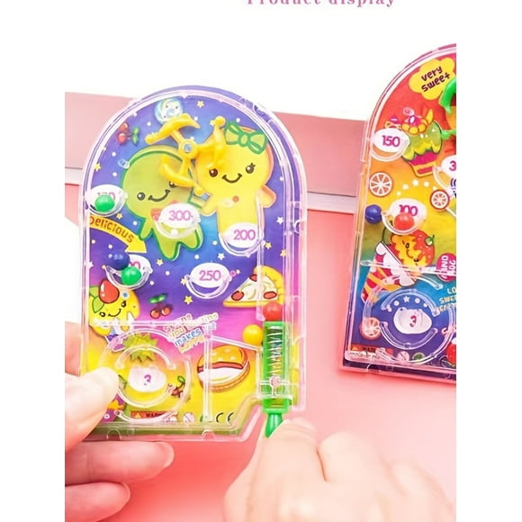 2pcs Medium-Size Creative Pinball Game, Cartoon Handheld Game Console Toy Maze, Random Style/Color